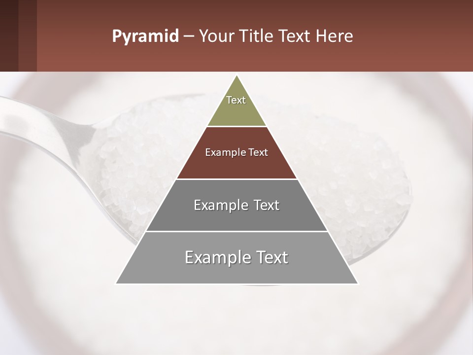 A Spoon Full Of White Sugar In A Bowl PowerPoint Template