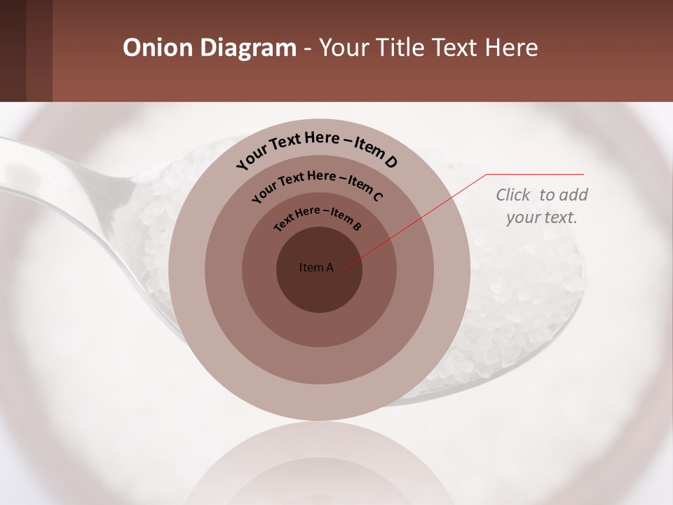 A Spoon Full Of White Sugar In A Bowl PowerPoint Template