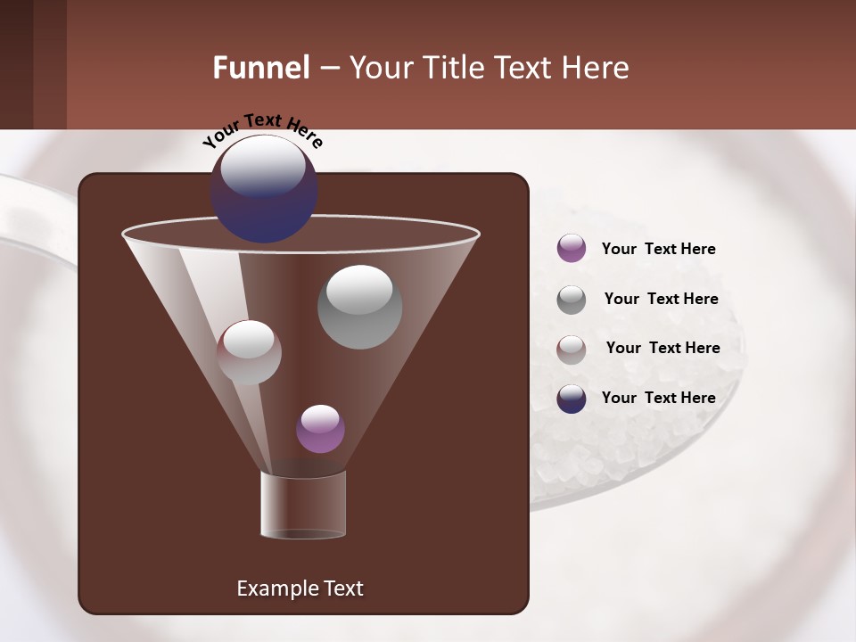 A Spoon Full Of White Sugar In A Bowl PowerPoint Template