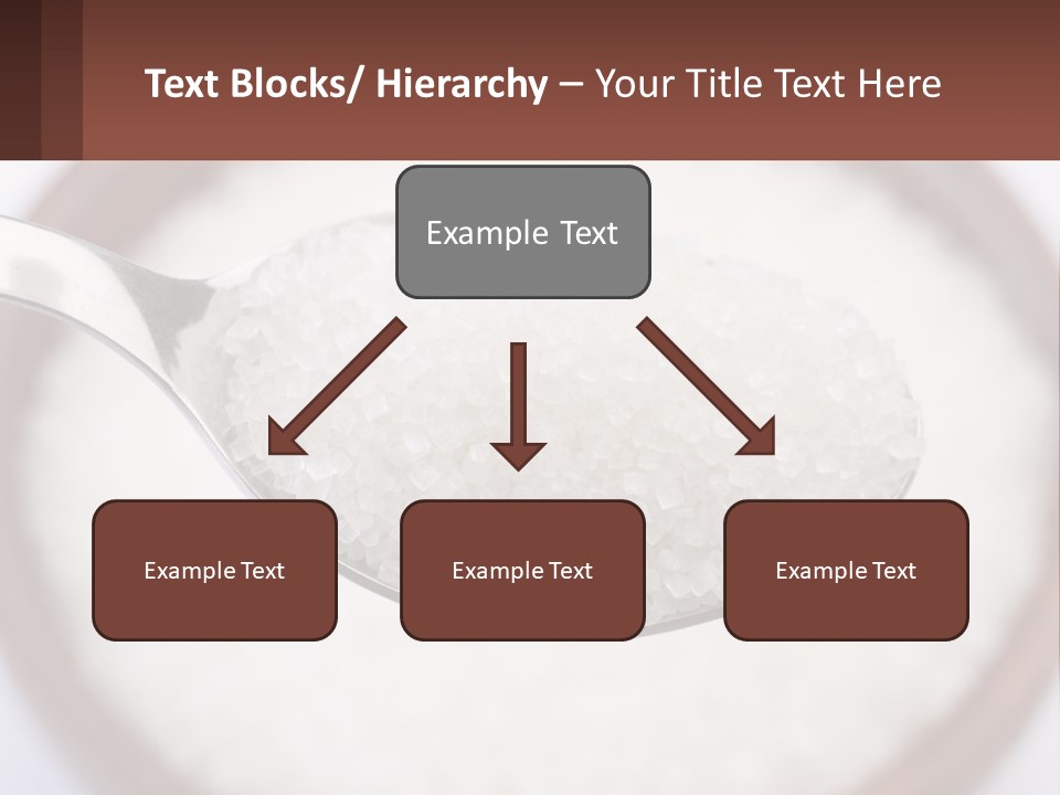 A Spoon Full Of White Sugar In A Bowl PowerPoint Template