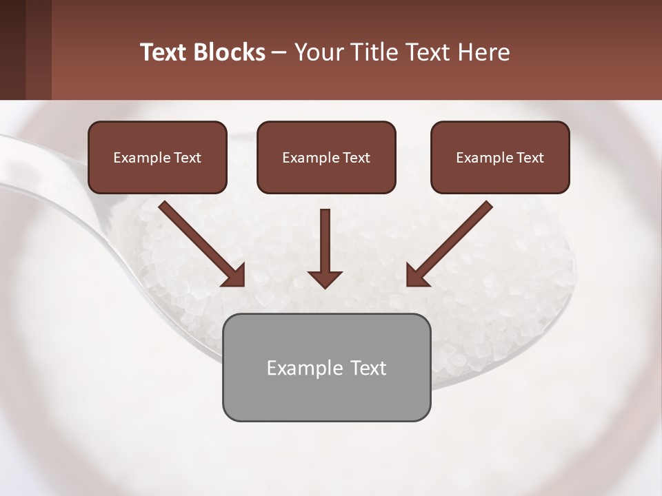A Spoon Full Of White Sugar In A Bowl PowerPoint Template