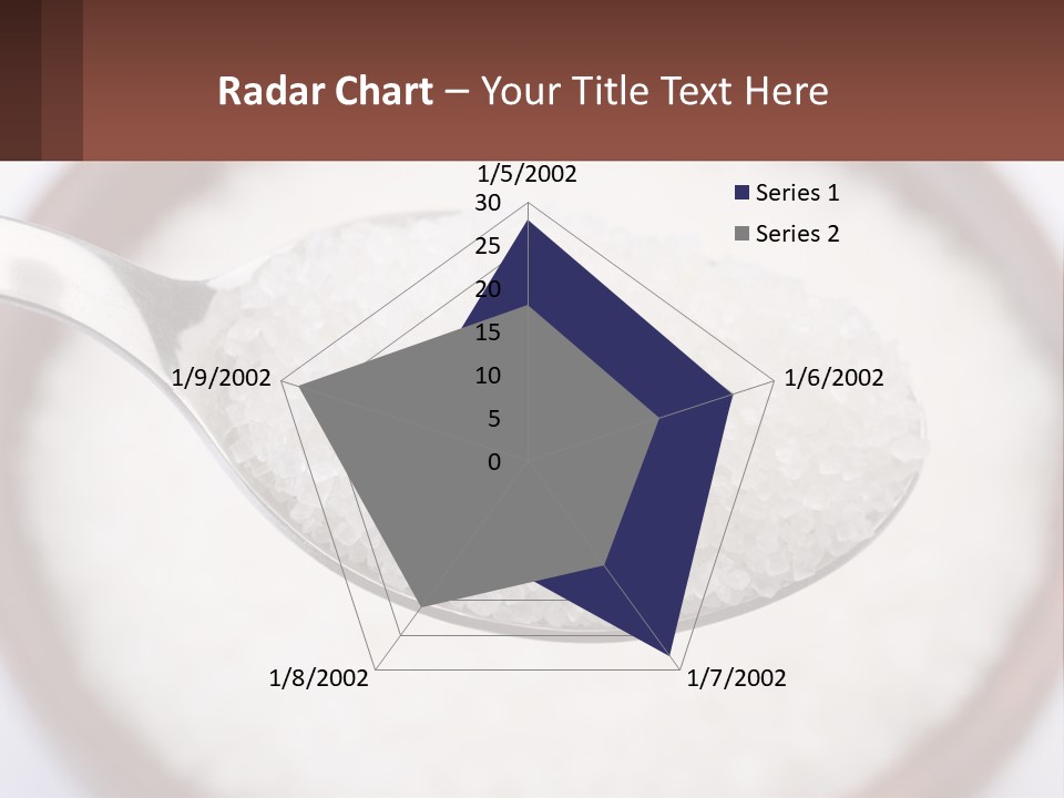 A Spoon Full Of White Sugar In A Bowl PowerPoint Template