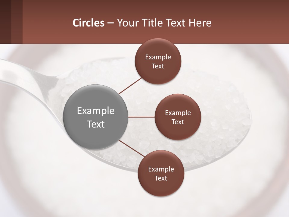A Spoon Full Of White Sugar In A Bowl PowerPoint Template