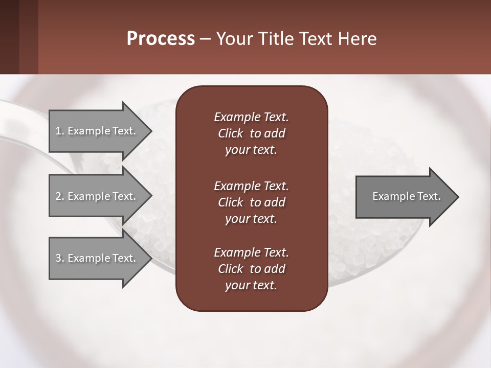 A Spoon Full Of White Sugar In A Bowl PowerPoint Template