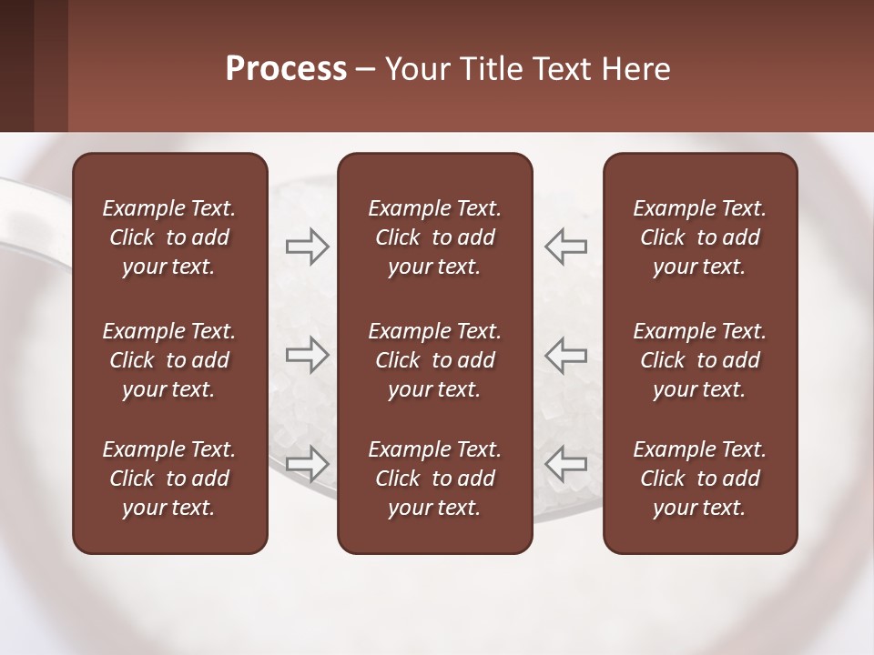 A Spoon Full Of White Sugar In A Bowl PowerPoint Template