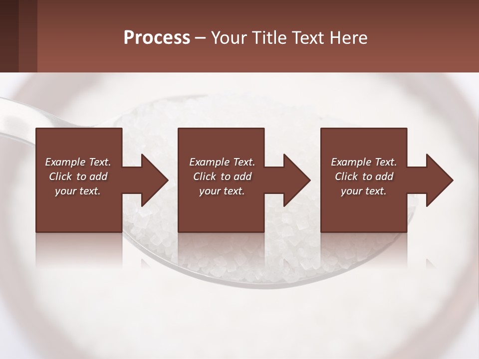 A Spoon Full Of White Sugar In A Bowl PowerPoint Template