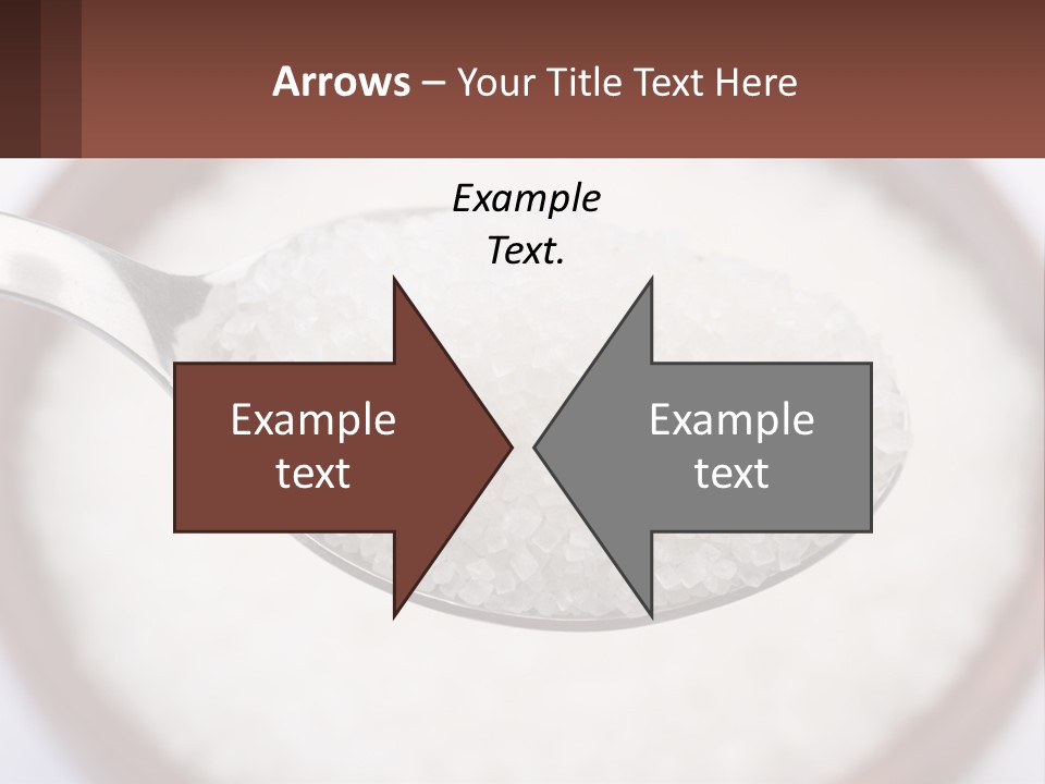 A Spoon Full Of White Sugar In A Bowl PowerPoint Template