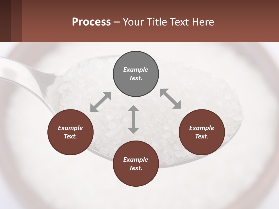A Spoon Full Of White Sugar In A Bowl PowerPoint Template