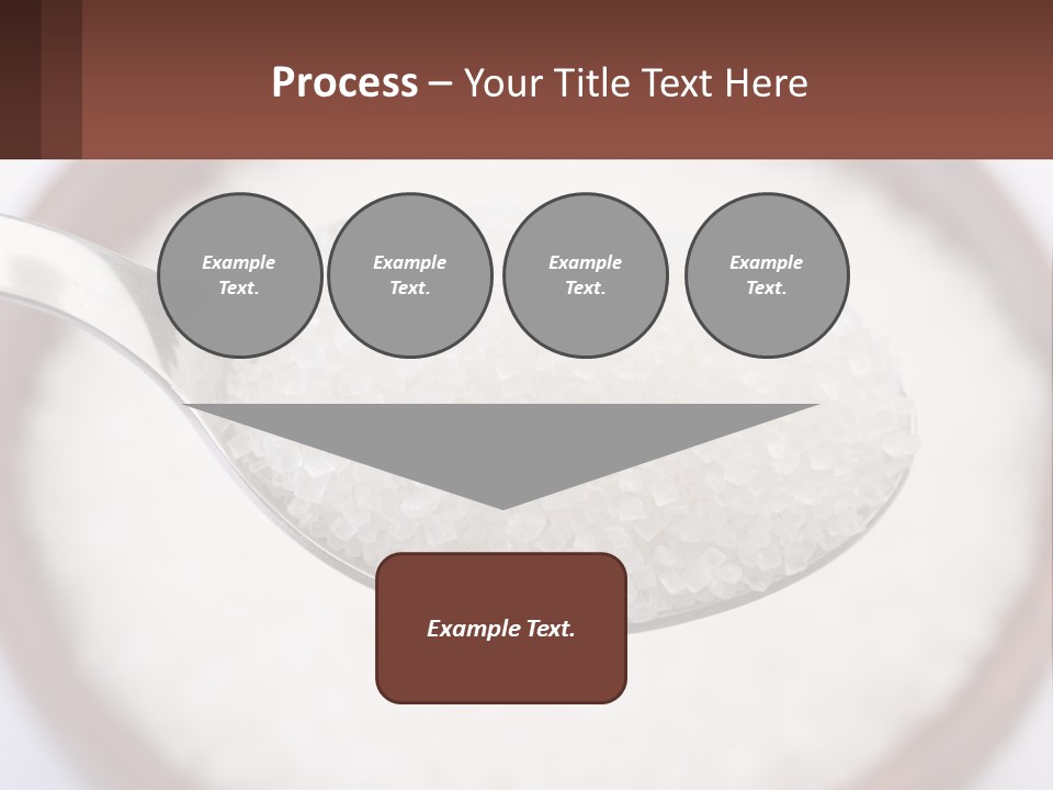 A Spoon Full Of White Sugar In A Bowl PowerPoint Template