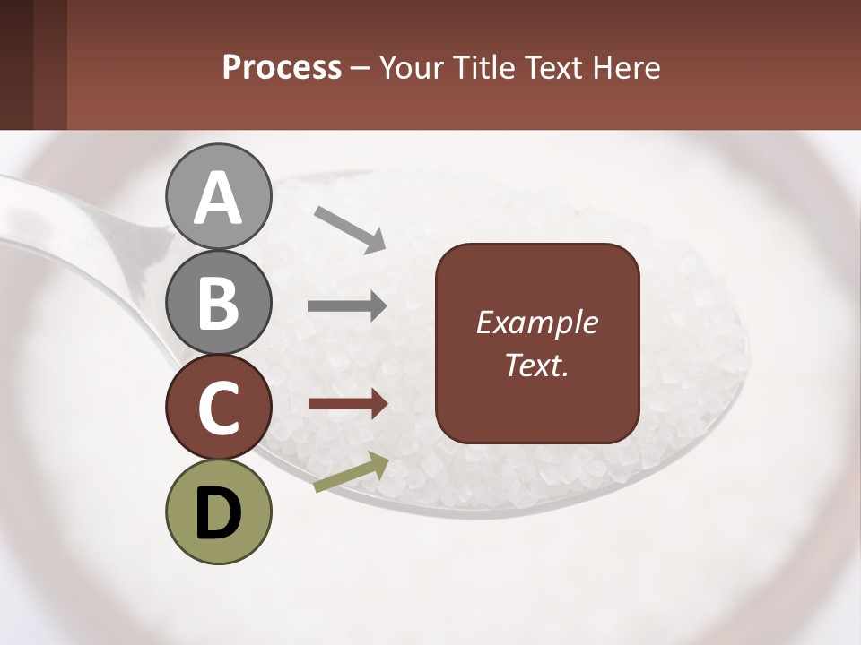 A Spoon Full Of White Sugar In A Bowl PowerPoint Template