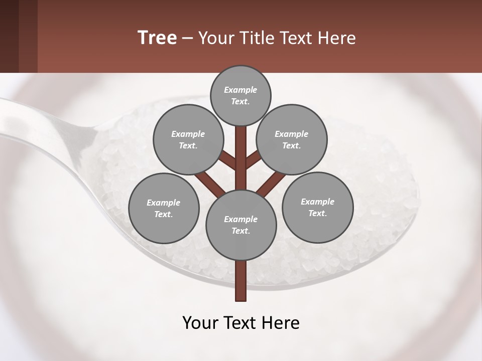 A Spoon Full Of White Sugar In A Bowl PowerPoint Template