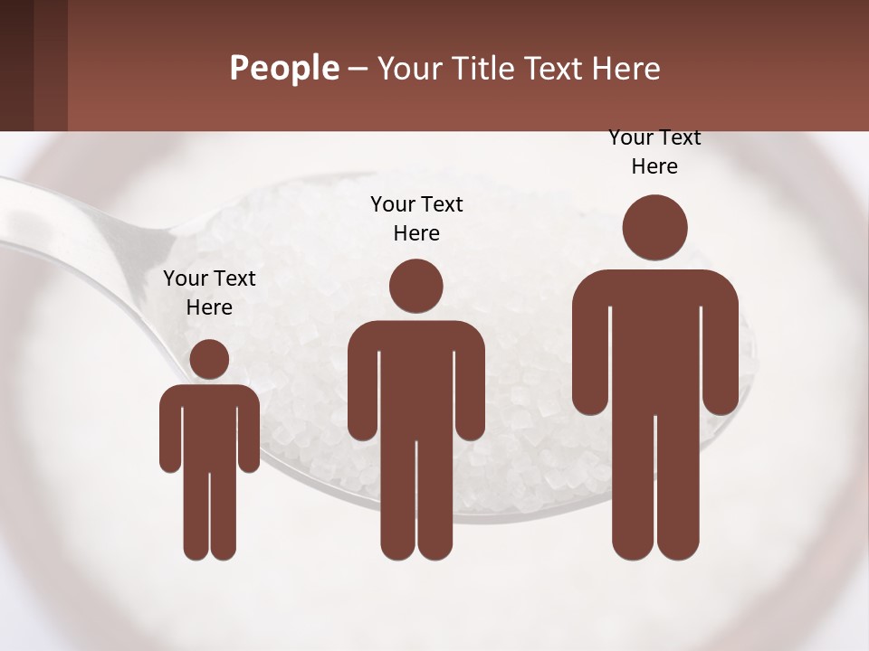 A Spoon Full Of White Sugar In A Bowl PowerPoint Template