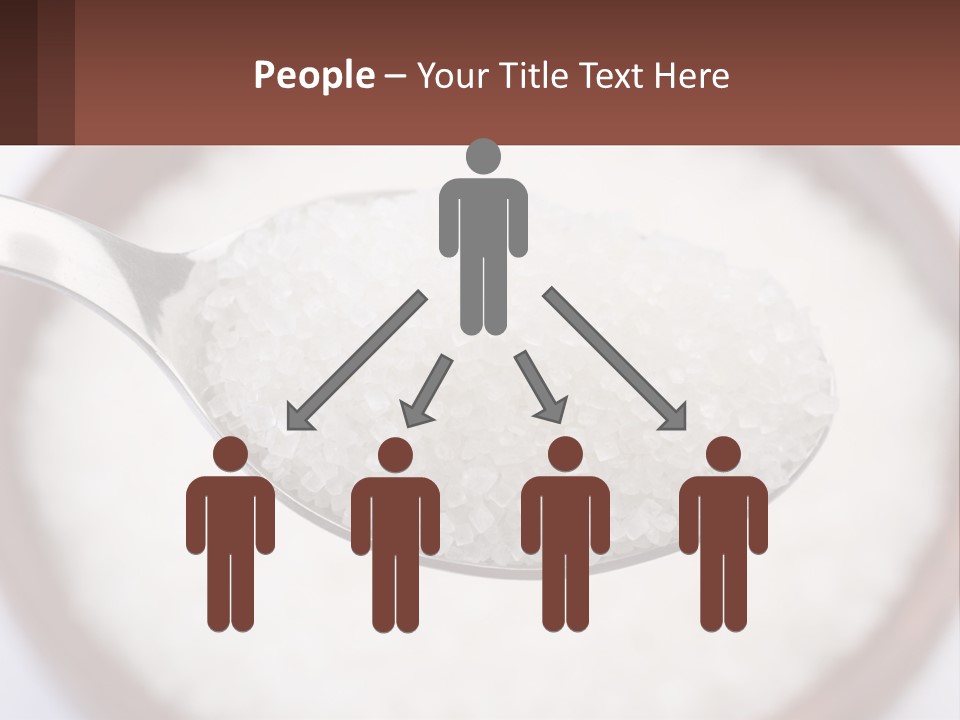 A Spoon Full Of White Sugar In A Bowl PowerPoint Template