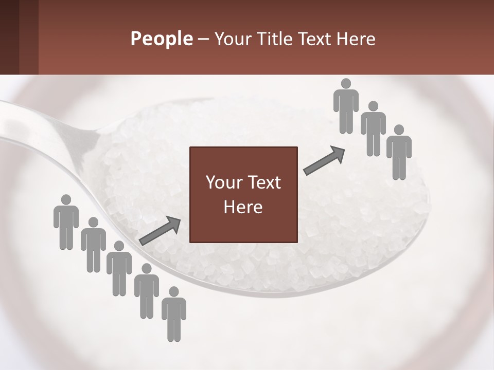 A Spoon Full Of White Sugar In A Bowl PowerPoint Template