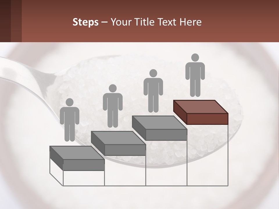 A Spoon Full Of White Sugar In A Bowl PowerPoint Template