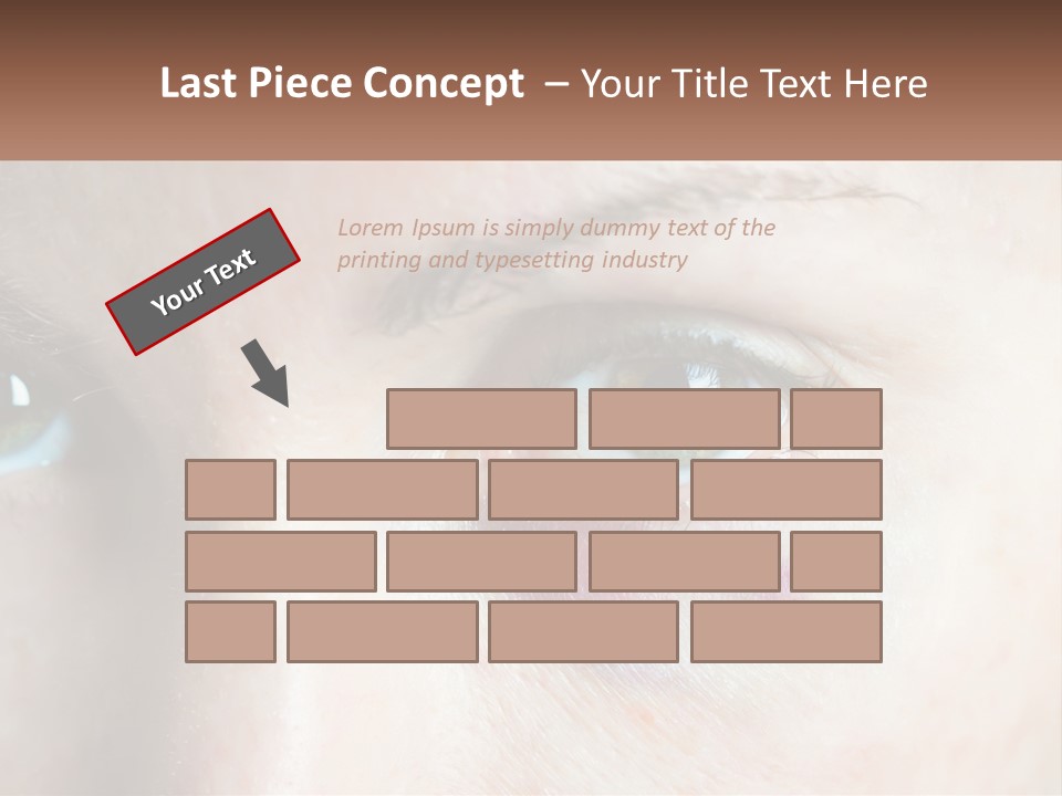 A Person With A Bruised Eye Has A Name Of Presentation PowerPoint Template