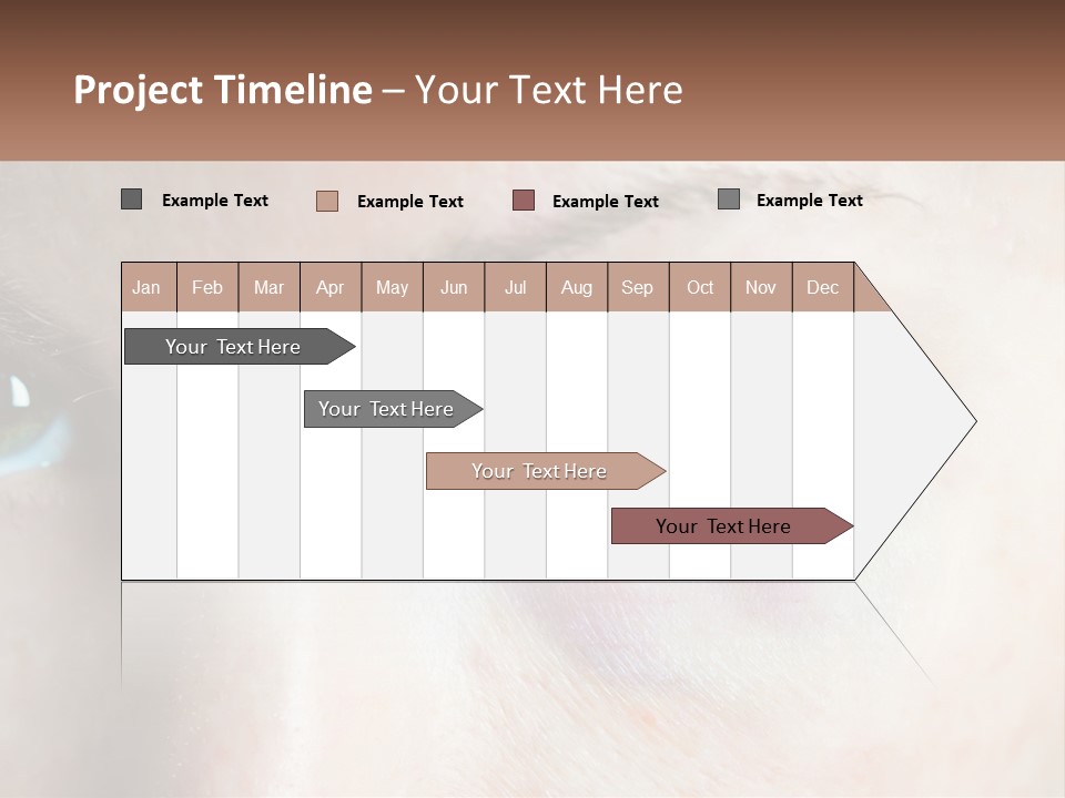 A Person With A Bruised Eye Has A Name Of Presentation PowerPoint Template