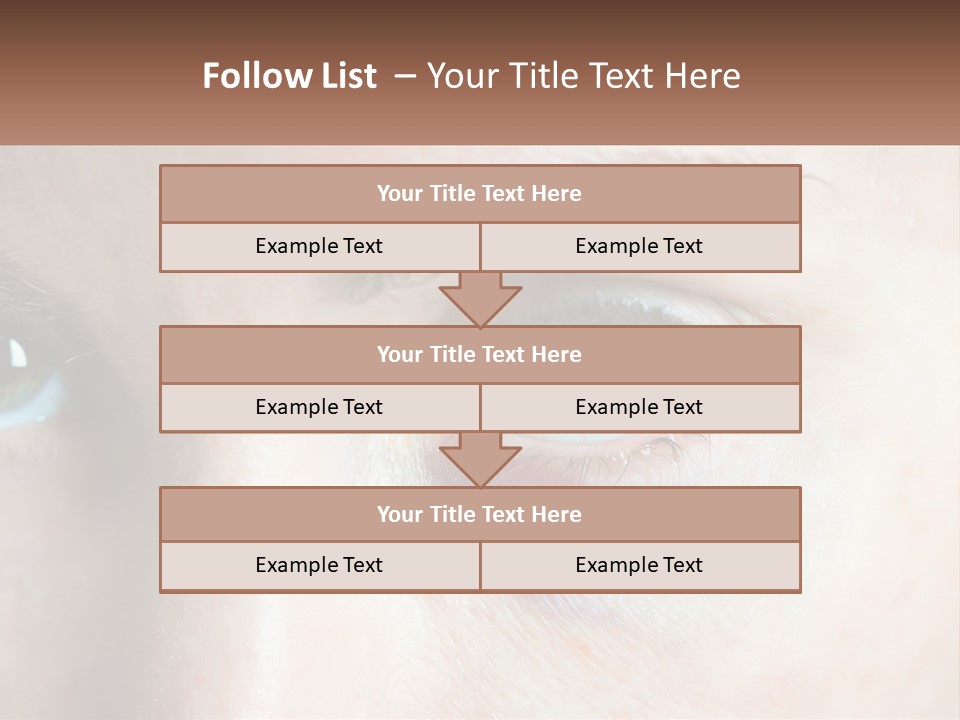 A Person With A Bruised Eye Has A Name Of Presentation PowerPoint Template