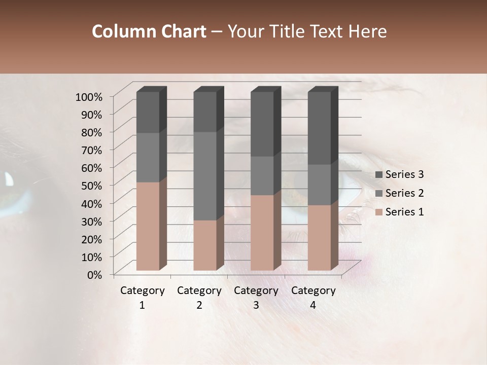 A Person With A Bruised Eye Has A Name Of Presentation PowerPoint Template