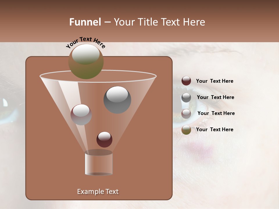 A Person With A Bruised Eye Has A Name Of Presentation PowerPoint Template
