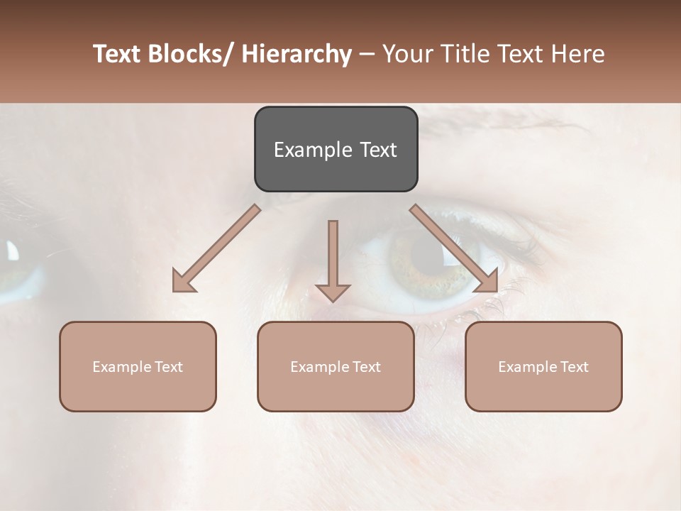 A Person With A Bruised Eye Has A Name Of Presentation PowerPoint Template