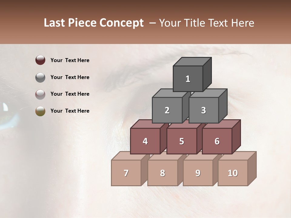 A Person With A Bruised Eye Has A Name Of Presentation PowerPoint Template