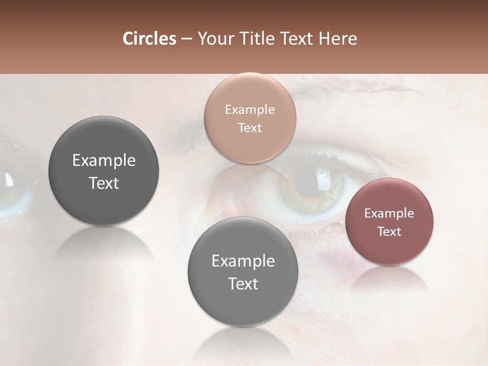 A Person With A Bruised Eye Has A Name Of Presentation PowerPoint Template