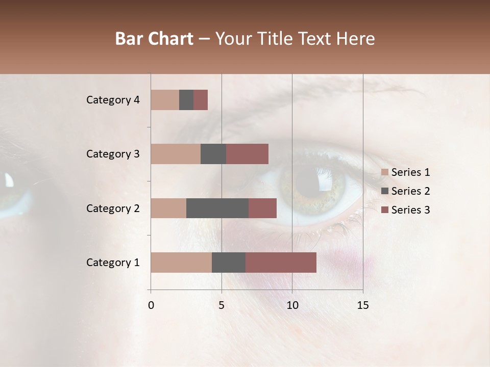 A Person With A Bruised Eye Has A Name Of Presentation PowerPoint Template
