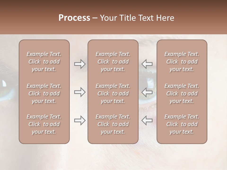 A Person With A Bruised Eye Has A Name Of Presentation PowerPoint Template
