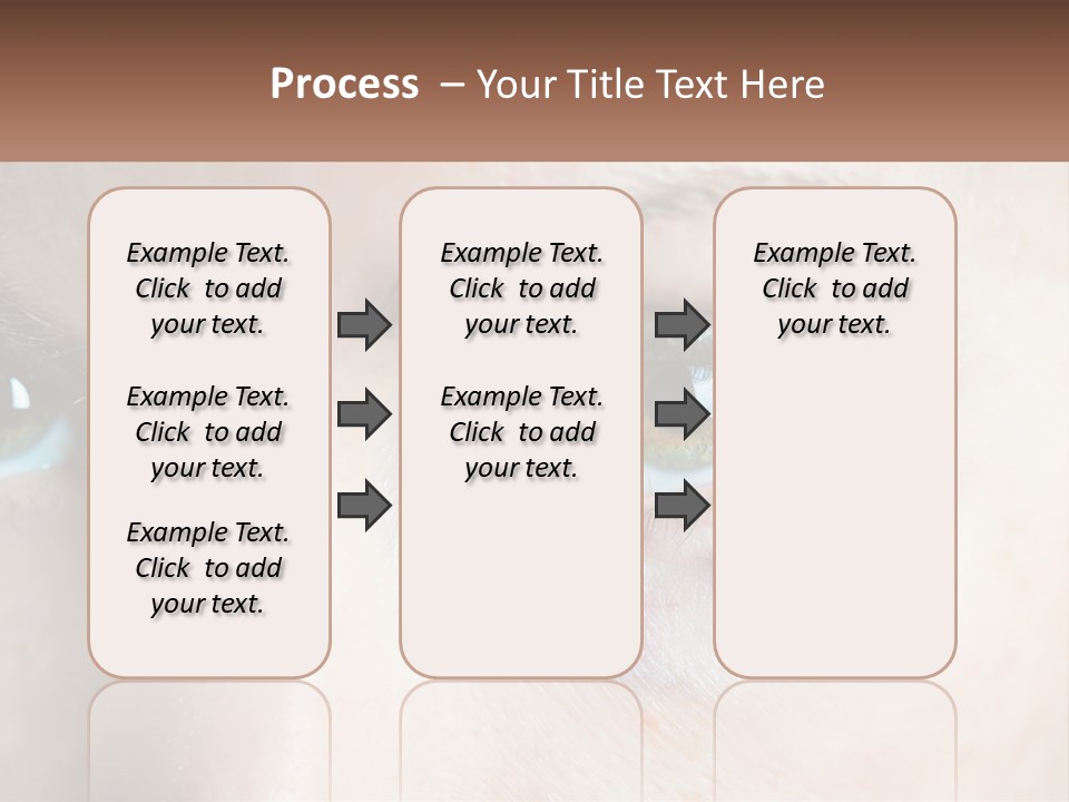 A Person With A Bruised Eye Has A Name Of Presentation PowerPoint Template