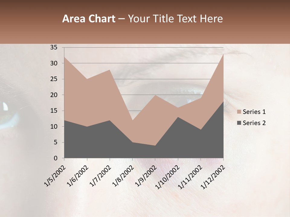 A Person With A Bruised Eye Has A Name Of Presentation PowerPoint Template