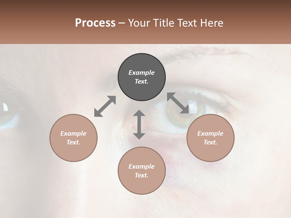 A Person With A Bruised Eye Has A Name Of Presentation PowerPoint Template