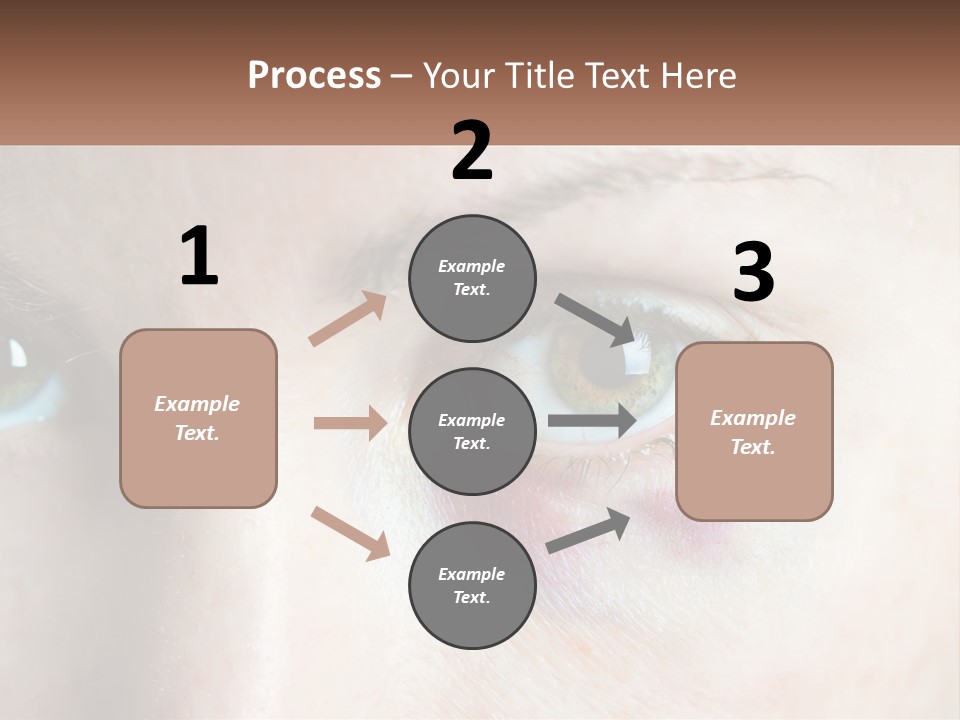 A Person With A Bruised Eye Has A Name Of Presentation PowerPoint Template
