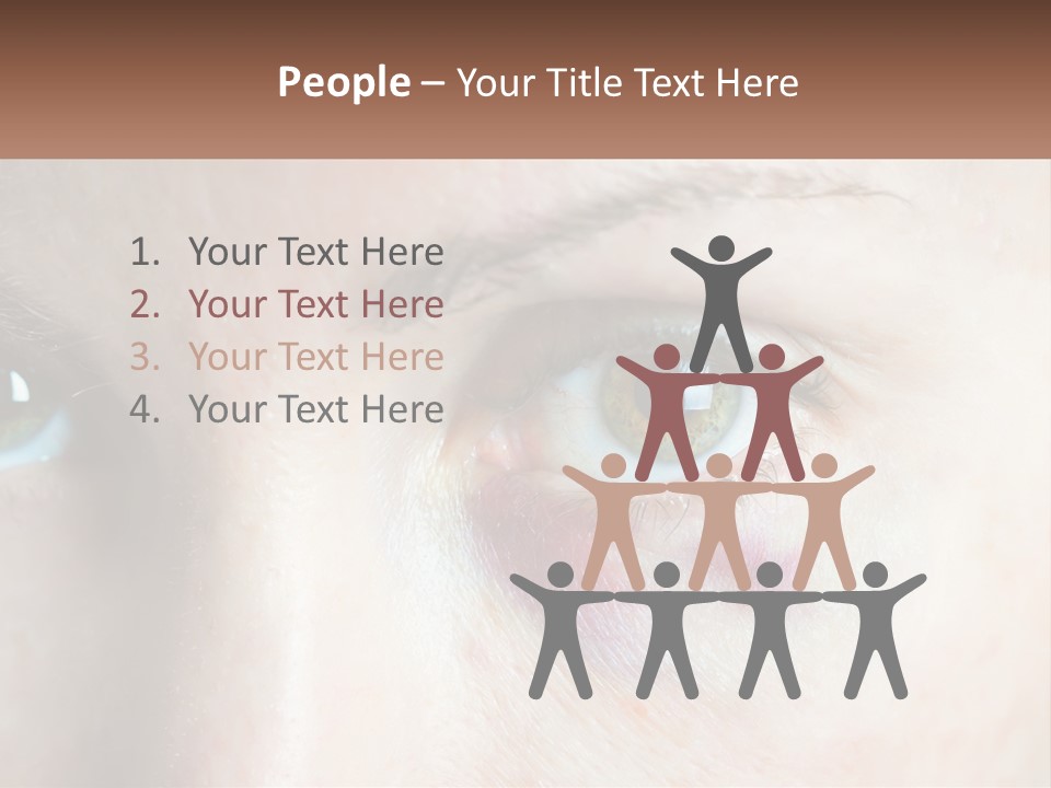 A Person With A Bruised Eye Has A Name Of Presentation PowerPoint Template