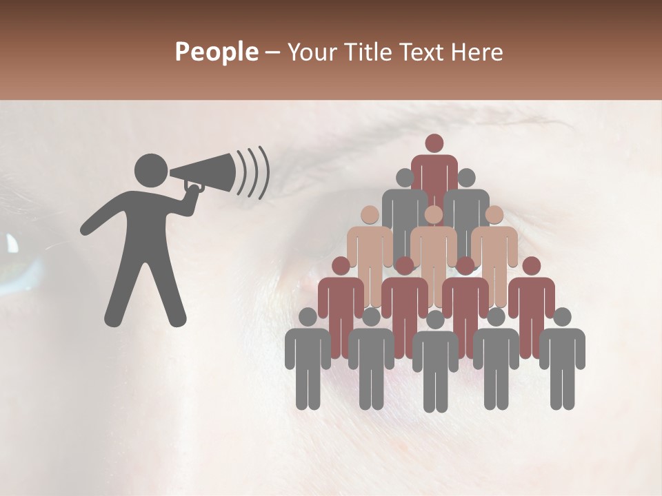 A Person With A Bruised Eye Has A Name Of Presentation PowerPoint Template