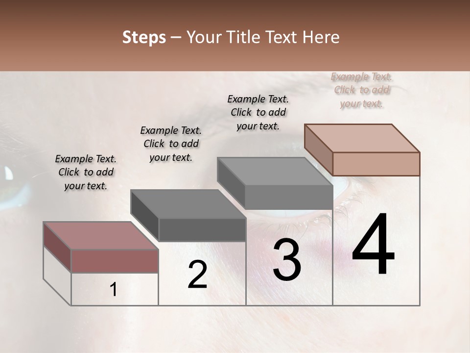 A Person With A Bruised Eye Has A Name Of Presentation PowerPoint Template