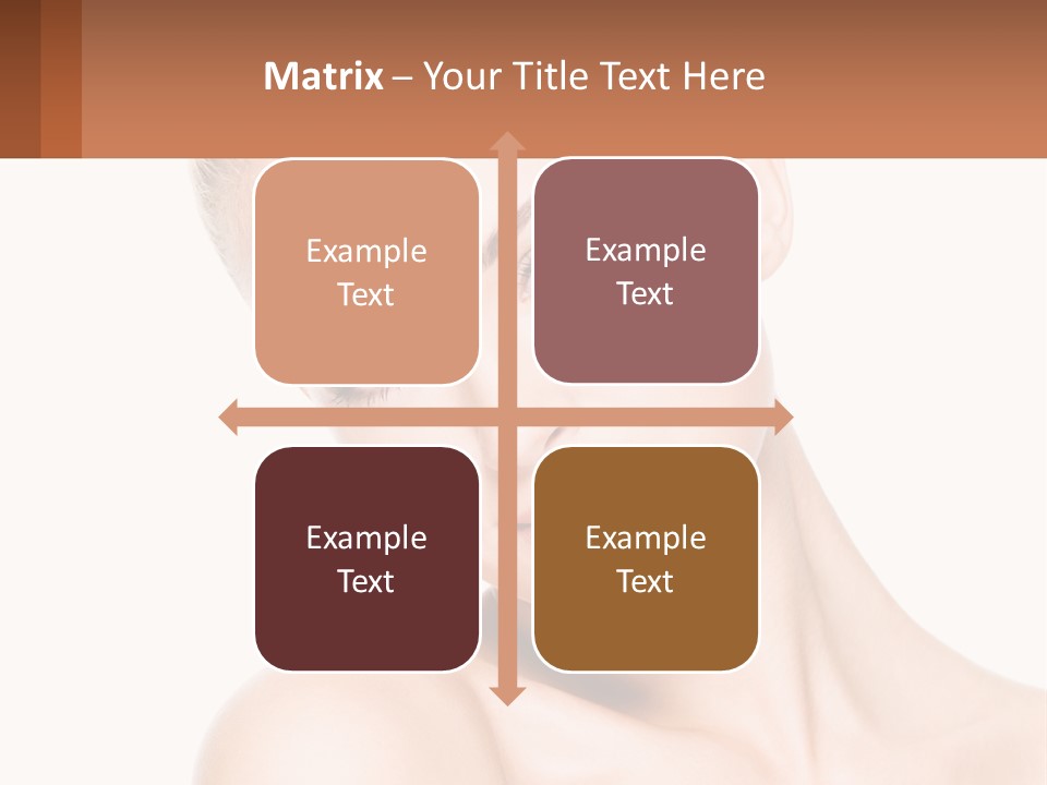 A Beautiful Woman With Blue Eyes Is Posing For The Camera PowerPoint Template