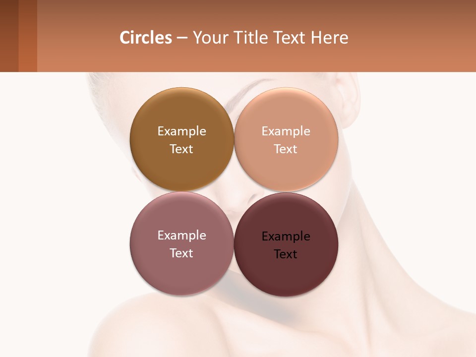 A Beautiful Woman With Blue Eyes Is Posing For The Camera PowerPoint Template