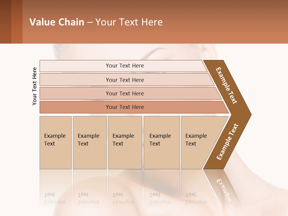 A Beautiful Woman With Blue Eyes Is Posing For The Camera PowerPoint Template