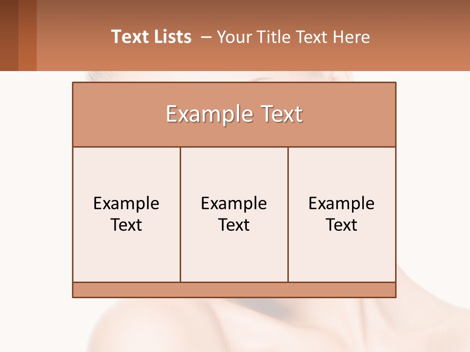 A Beautiful Woman With Blue Eyes Is Posing For The Camera PowerPoint Template