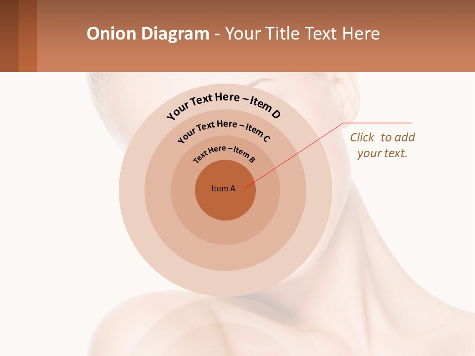 A Beautiful Woman With Blue Eyes Is Posing For The Camera PowerPoint Template