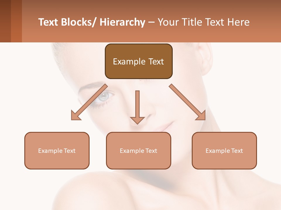 A Beautiful Woman With Blue Eyes Is Posing For The Camera PowerPoint Template