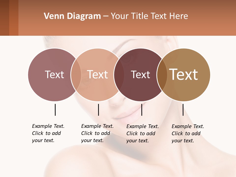 A Beautiful Woman With Blue Eyes Is Posing For The Camera PowerPoint Template