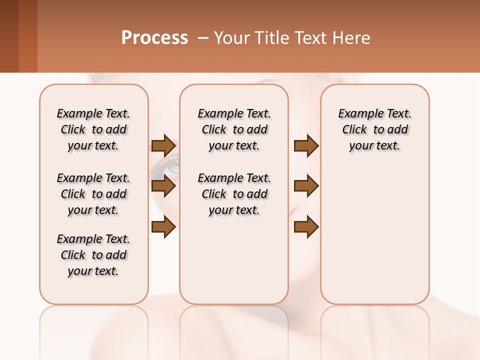 A Beautiful Woman With Blue Eyes Is Posing For The Camera PowerPoint Template