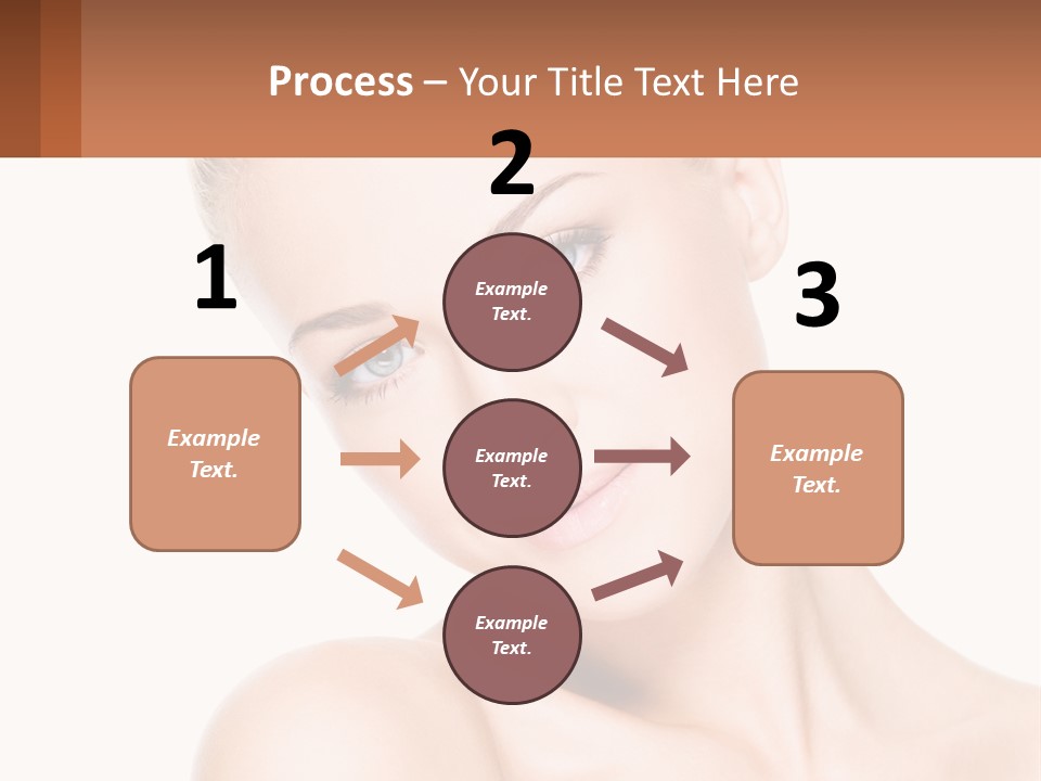 A Beautiful Woman With Blue Eyes Is Posing For The Camera PowerPoint Template