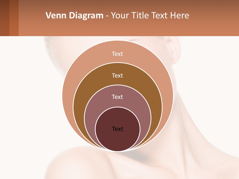 A Beautiful Woman With Blue Eyes Is Posing For The Camera PowerPoint Template