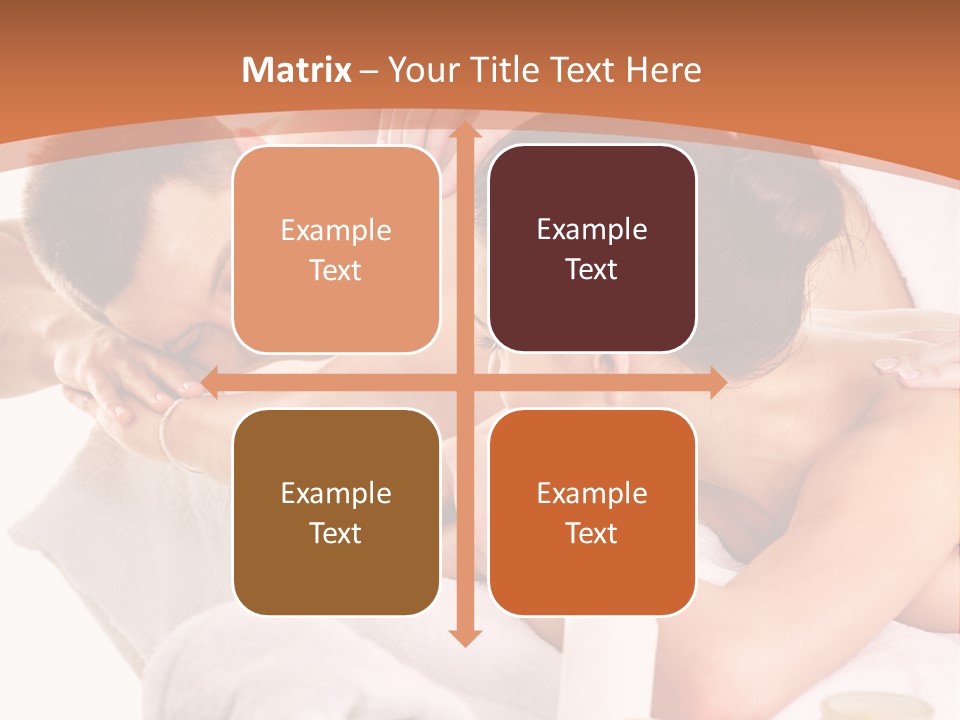 A Woman Getting A Back Massage From A Man PowerPoint Template