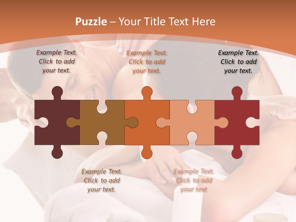 A Woman Getting A Back Massage From A Man PowerPoint Template