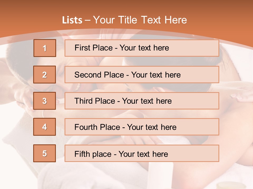 A Woman Getting A Back Massage From A Man PowerPoint Template