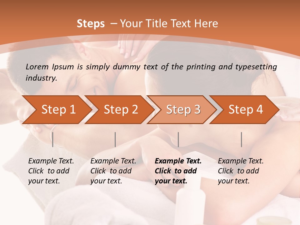 A Woman Getting A Back Massage From A Man PowerPoint Template